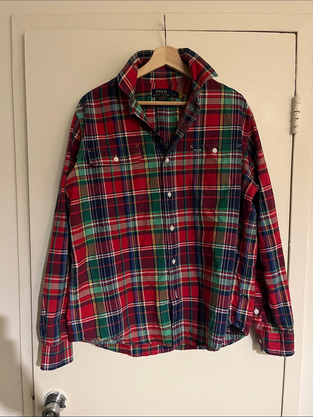 Polo by Ralph Lauren Multicolor Red Plaid Button-Down Shirt